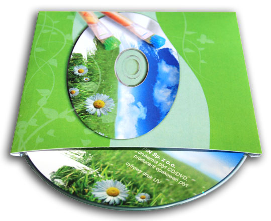 kartonowa koperta na CD / DVD z nadrukiem
